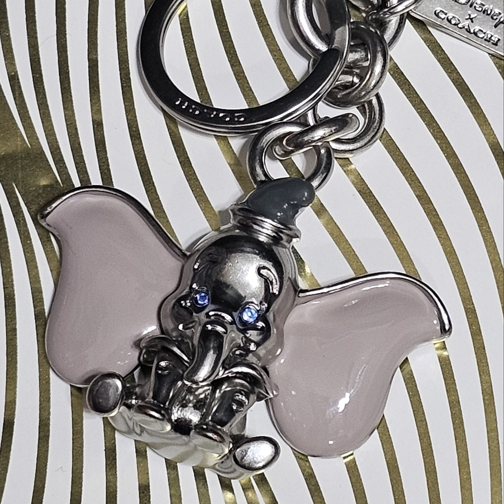 Coach Disney Dumbo Metal Keychain Bag Charm New 88551 - Picture 4 of 6